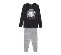 CERDÁ LIFE'S LITTLE MOMENTS - Pigiama da Donna Invernale di Snoopy, 100% in Cotone con Maglia a Maniche Lunghe e Pantalone Lungo - Licenza Ufficiale Peanuts