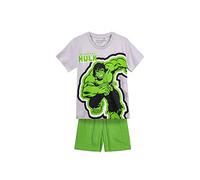 CERDÁ LIFE'S LITTLE MOMENTS Boys' Summer Pyjamas Pigiama Estivo di Hulk per Bambini Bianco e Verde, 6 Years Unisex Baby