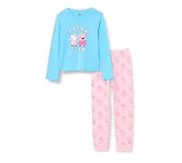 CERDÁ LIFE'S LITTLE MOMENTS Pigiama Invernale di Peppa Pig, 100% in Cotone con Maglia a Maniche Lunghe e Pantalone Lungo Set, Blu, 6 Anni Bambine e Ragazze