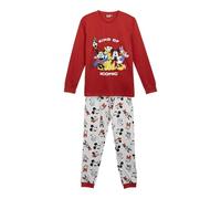CERDÁ LIFE'S LITTLE MOMENTS Pigiama Lungo di Topolino in Jersey Singolo Pajama Set, Red, X-Large Unisex