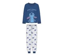 E_0002_S0740722 Stitch Pigiama Stitch Azzurro (Adulti) Taglia:S Donna