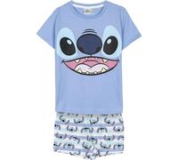 CERDÁ LIFE'S LITTLE MOMENTS Pigiama Stitch per Bambini - Colore Blu - Taglia 10 Anni - Pigiama Corto in 100% Cotone 145 g/m² - Stampa a Punto - Prodotto Originale Disegnato in Spagna