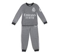 CERDÁ LIFE'S LITTLE MOMENTS Pijama Largo Single Jersey Real Madrid para Niños - Conjunto Oficial de Dormir Infantil Set di Pigiama, Grigio, 12 Anni (Pacco da 2) Bambini e Ragazzi