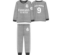 CERDÁ LIFE'S LITTLE MOMENTS Pijama Largo Single Jersey Real Madrid para Niños - Conjunto Oficial de Dormir Infantil Set di Pigiama, Grigio, 12 Anni (Pacco da 2) Bambini e Ragazzi