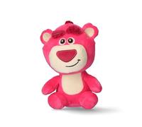 CERDÁ LIFE'S LITTLE MOMENTS - Portachiavi in peluche Lotso, orso rosa Toy Story con gancio in plastica - Accessorio per bambini per zaini, borse e astucci - Morbido, leggero - Licenza ufficiale Disney