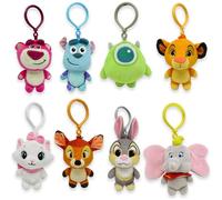 CERDÁ LIFE'S LITTLE MOMENTS - Portachiavi in peluche Simba del re leone con gancio in plastica - Accessorio per bambini per zaini, borse e astucci - Morbido, leggero - Licenza ufficiale Disney