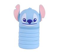 CERDÁ LIFE'S LITTLE MOMENTS - Portapenne Silicone Pop Up con Personaggi 3D | Design Stitch, Angel, Hello Kitty, My Melody, Kuromi - Astuccio Morbido Estensibile per Penne e Matite [Azzurro Stitch]