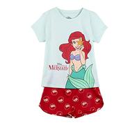 CERDÁ LIFE'S LITTLE MOMENTS Principesse Disney Realizzato al 100% in Cotone-2 Pezzi Maglietta + Pantalone Pigiama Set, Verde, 3 Anni Bambine e Ragazze