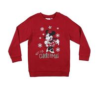 CERDÁ LIFE'S LITTLE MOMENTS Pull de Noël Minnie Mouse avec Lequel Passer Un Noël Agréable et en Famille - Pull de Noël pour Fille Original, Cardigan Maglione maschietti, Rouge, 10 Ans