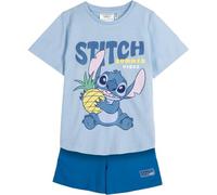 CERDÁ Set pigiama Life's Little Moments – Stitch, comodo e divertente – Azzurro 10 anni (Pacco da 2)