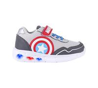 CERDÁ LIFE'S LITTLE MOMENTS - Scarpe da Bambino con Luci di Captain America con Velcro, per Incentivare la Sua Indipendenza, Risultando Comode e Resistenti al Tempo Stesso - Licenza Ufficiale Marvel