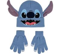 Berretto e Guanti Stitch Azzurro 2 Pezzi