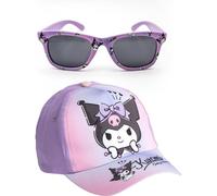 CERDÁ LIFE'S LITTLE MOMENTS Set De sol HK Summer 2025 Cappellino da Baseball, Gorra y Gafas Kuromi, Taglia Unica Unisex-Adulto
