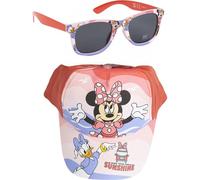 CERDÁ LIFE'S LITTLE MOMENTS Set De sol Mn Summer 2025 Cappellino da Baseball, Gorra + Gafas Minnie Mouse, Taglia Unica Unisex-Adulto