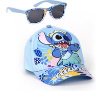 CERDÁ LIFE'S LITTLE MOMENTS Set De sol Si Summer 2025 Cappellino da Baseball, Gorra + Gafas Stitch, Taglia Unica Unisex-Adulto
