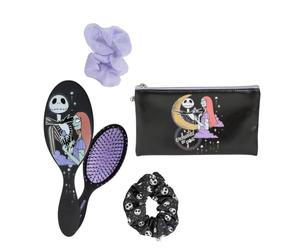 CERDÁ LIFE'S LITTLE MOMENTS - Set di bellezza Nightmare Before Christmas - Nero - Set completo - Include spazzola per capelli, 2 codini e astuccio - Prodotto originale