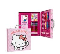 CERDÁ LIFE'S LITTLE MOMENTS Set di cancelleria colorata valigetta Hello Kitty - Kit scuola per ragazze con adesivi, matite e foglie da colorare