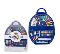 Set di cancelleria Real Madrid 50 pezzi merchandising per i tifosi della scuola