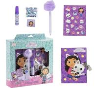 CERDÁ LIFE'S LITTLE MOMENTS Set diario della casa delle bambole di Gabby con penna e adesivi per bambine - Quaderno segreto con lucchetto e decorazioni per la casa delle bambole di Gabby per bambini