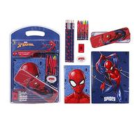 CERDÁ LIFE'S LITTLE MOMENTS Set Escolar Completo con Estuche Metálico y Material Escolar de Spiderman - Licencia Oficial Marvel