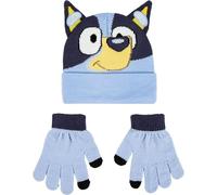 CERDÁ LIFE'S LITTLE MOMENTS Set Gorro Y Guantes Bluey Suaves Y Licencia Oficial-Ropa Térmica Infantil Ideal Frío Estilo Divertido Y Colorido 2 Pezzi, Taglia Unica (Pacco da 2) Unisex-Bambini e Ragazzi