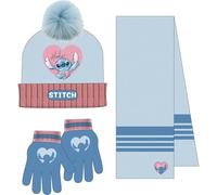 CERDÁ LIFE'S LITTLE MOMENTS Set Infantil Gorro, Guantes Y Bufanda Stitch Invierno-Conjunto Térmico Niños Y Niñas, Ideal Frío 3 Pezzi Sciarpa, Taglia Unica (Pacco da 3) Unisex-Bambini e Ragazzi