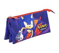 CERDÁ LIFE'S LITTLE MOMENTS Sonic Prime Triple Compartment Pencil Case, Astuccio Unisex Kids, Multicolor, Standard