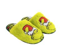 CERDÁ LIFE'S LITTLE MOMENTS The Grinch, pantofole da casa aperta, unisex, per adulti, Verde, 38/39 EU
