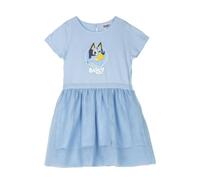 CERDÁ LIFE'S LITTLE MOMENTS Vestito Bluey per Bambini - Colore Blu - Taglia 2 Anni - Realizzato in 100% Cotone 145 g/m² - Stampa Bluey - Prodotto Originale Disegnato in Spagna