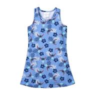 CERDÁ LIFE'S LITTLE MOMENTS Vestito con Bretelle da Bambina di Stitch Realizzato al 100% in Cotone | Licenza Ufficiale Disney, Blu, 3 Anni