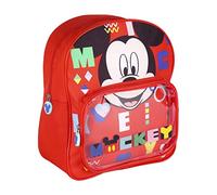 CERDÁ LIFE'S LITTLE MOMENTS Zaini Mickey Mouse con Tasca Frontale Trasparente, Cinghie Regolabili e Imbottite, Zaino Unisex-Bambini e Ragazzi, Multicolore, Taglia Unica