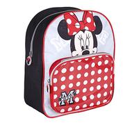 Minnie Mouse Deluxe Zaino Con Lucido a Pois Pannello Frontale