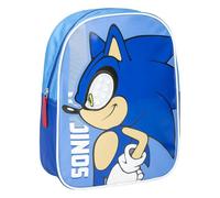 CERDÁ LIFE'S LITTLE MOMENTS Zaino Sonic per bambini - Blu - 21,7 x 28 x 9 cm - Chiusura a cerniera - Maniglia regolabile - Zaino resistente e durevole - Prodotto originale disegnato in Spagna