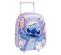CERDÁ LIFE'S LITTLE MOMENTS Zaino Trolley 3D Stitch per Bambini, con Spallacci Imbottiti e Ruote, Zainetto Lilo & Stitch con Licenza Ufficiale Disney, Ideale per Viaggi, Scuola e Tempo Libero