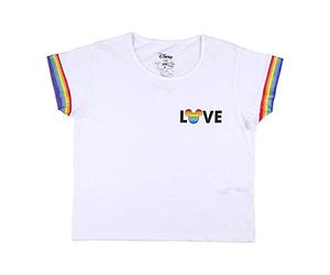 Cerdá - Maglietta da Donna Disney Pride - Licenza Ufficiale Disney