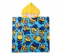 Poncho in microfibra per bambini Minions per spiaggia e piscina - Poncho in microfibra bambino bambina con cappuccio ad asciugatura rapida