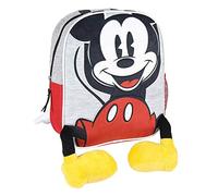 Cerdá - Mochila Infantil Mickey con Aplicaciones de Color Rojo - Licencia Oficial Disney Studios