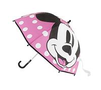 Cerdá - Paraguas Niña Minnie Mouse de Color Rosa - Licencia Oficial Disney