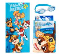 Asciugamano Set Occhiali Nuoto Paw Patrol Bambino e Ragazza - Asciugamano per Bambini Morbido e Occhiali Piscina Antivao, Kit Nuoto Bambini per Spiaggia, Piscina ed Estate