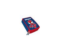 CERDÁ LIFE'S LITTLE MOMENTS Astuccio con accessori Spidey con pennarelli, matite e penne | Astuccio scolastico per bambini con design Marvel, Spidey, 12.5x19.5x4.5 cm, Licenza