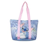 Borsa da spiaggia Stitch - Colore blu- 47 x 33 x 15 cm - realizzata in poliestere - Borsa in tessuto con cerniera - Scomparto principale spazioso - Prodotto originale progettato in Spagna, blu,
