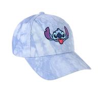 Cappello con Visiera Curva di Stitch - Blu - Adatta per Adulti - Dettagli Ricamati del Personaggio - Berretto con Chiusura sul Retro Regolabile e Tessuto Tie Dye - Prodotto Originale Ideato in Spagna