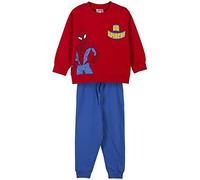 Cerdá Tuta Chandal, Rosso, Taglia Unica Unisex-Bambini e Ragazzi