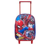 Cerdà Zaino Asilo Trolley Spiderman Marvel, Zainetto con Ruote Asilo Scuola Materna, Bambino Prima Infanzia 28x22x10 cm Scuola Rosso