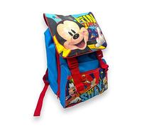 Cerdà Zaino Estensibile Scuola, Topolino, per Scuola Elementare, Rosso e Blu, 41x31x25 cm 25 LITRI, Doppia Tasca, per bambino, Tempo Libero, Bambino