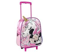 Cerdá Zaino Trolley 3d Minnie, Bagagli Per Bambine E Ragazze, con ruote, Rosa (Pink), 31 centimeters