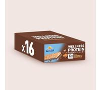 Céréal Barrette Wellness Protein Gusto Caramello Mandorla, 16 Barrette | Senza Zuccheri Aggiunti, proteine 100% vegetali