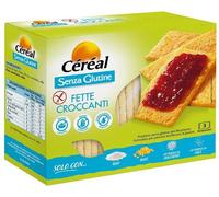 Céréal Fette Croccanti, Fette con Farina di Mais, Farina di Riso, Senza Glutine, Senza Lattosio, 125 gr