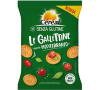 Cèrèal senza glutine le gallettine, gusto mediterraneo, mini gallette ai cereali non fritte - 70 g
