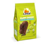 CÉRÉAL - HAPPY DIGEST - Plumcake ai Grani Antichi e Cacao - con Farina di Avena Integrale e Quinoa - Senza Glutine e Lattosio - Con Fibra Prebiotica - 170 g